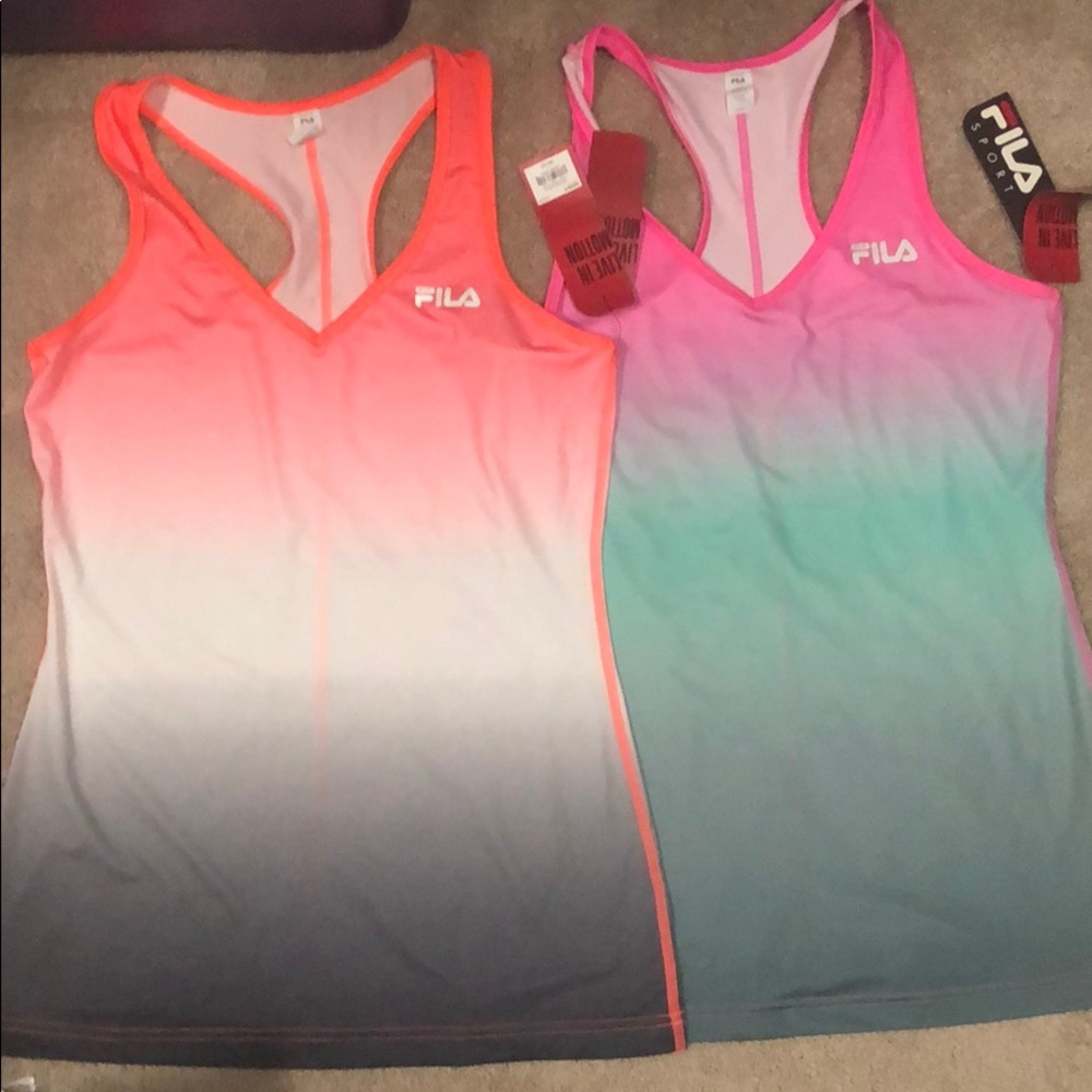 NWT lot of 2 medium Fila workout tanks